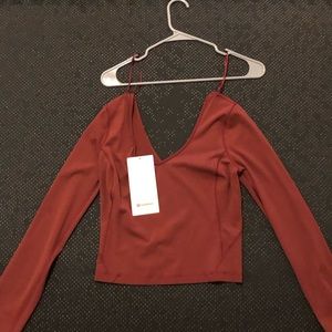 Red Lululemon Align Top Size 6